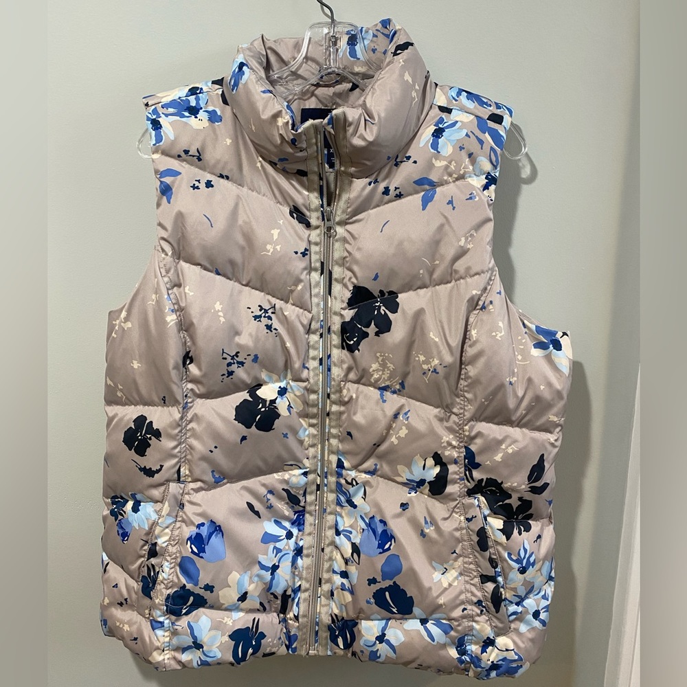 Women’s floral winter vest